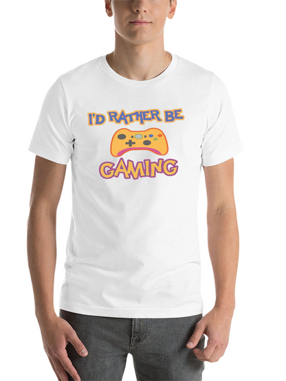 Id Rather Be Gaming Black T-Shirt