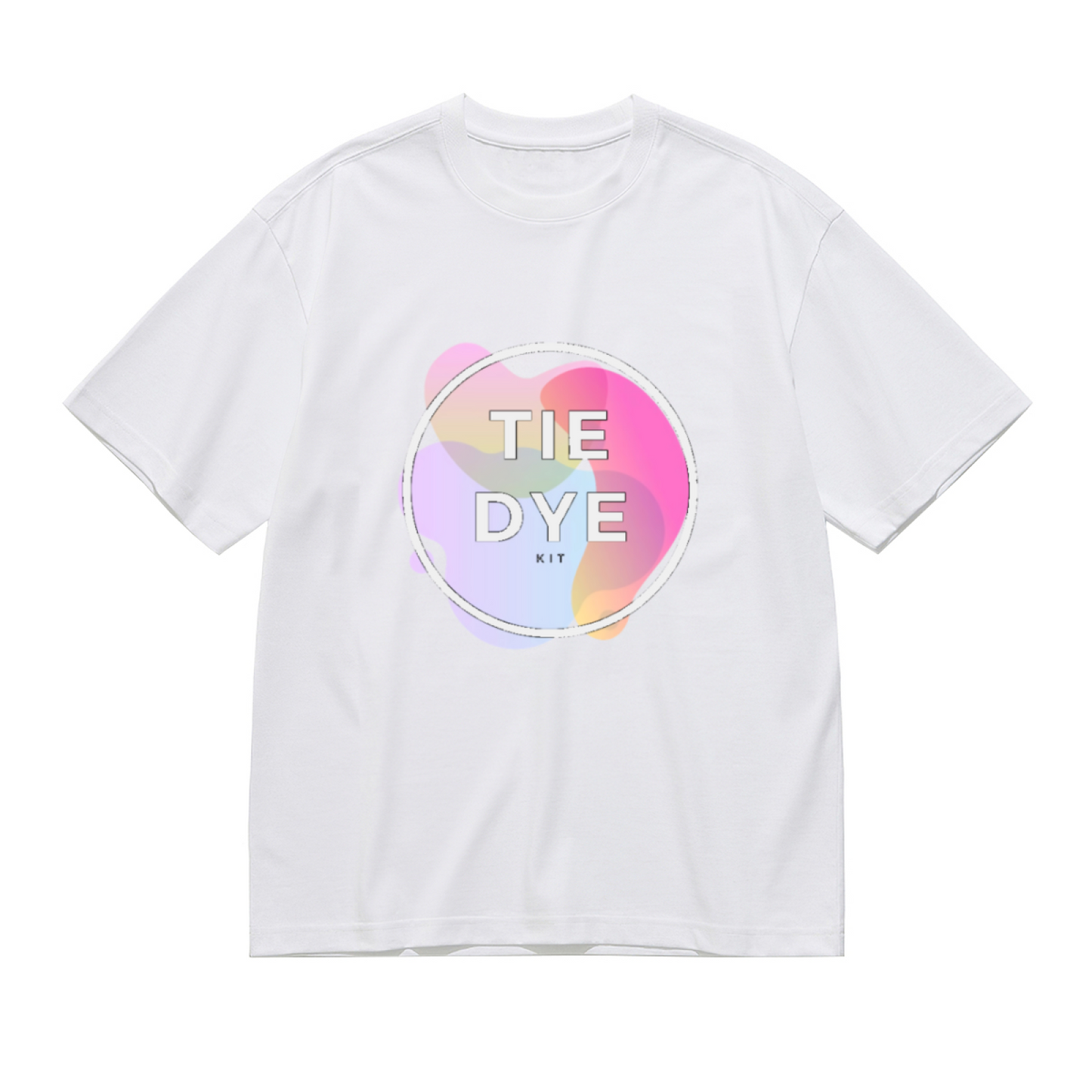 Soft Pastel Tie Dye Kit Minimal Print Tee