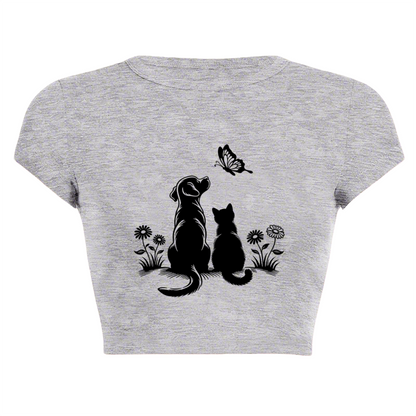Don¡¯t Judge Women By Pounds Body Positive Black Crop Tee