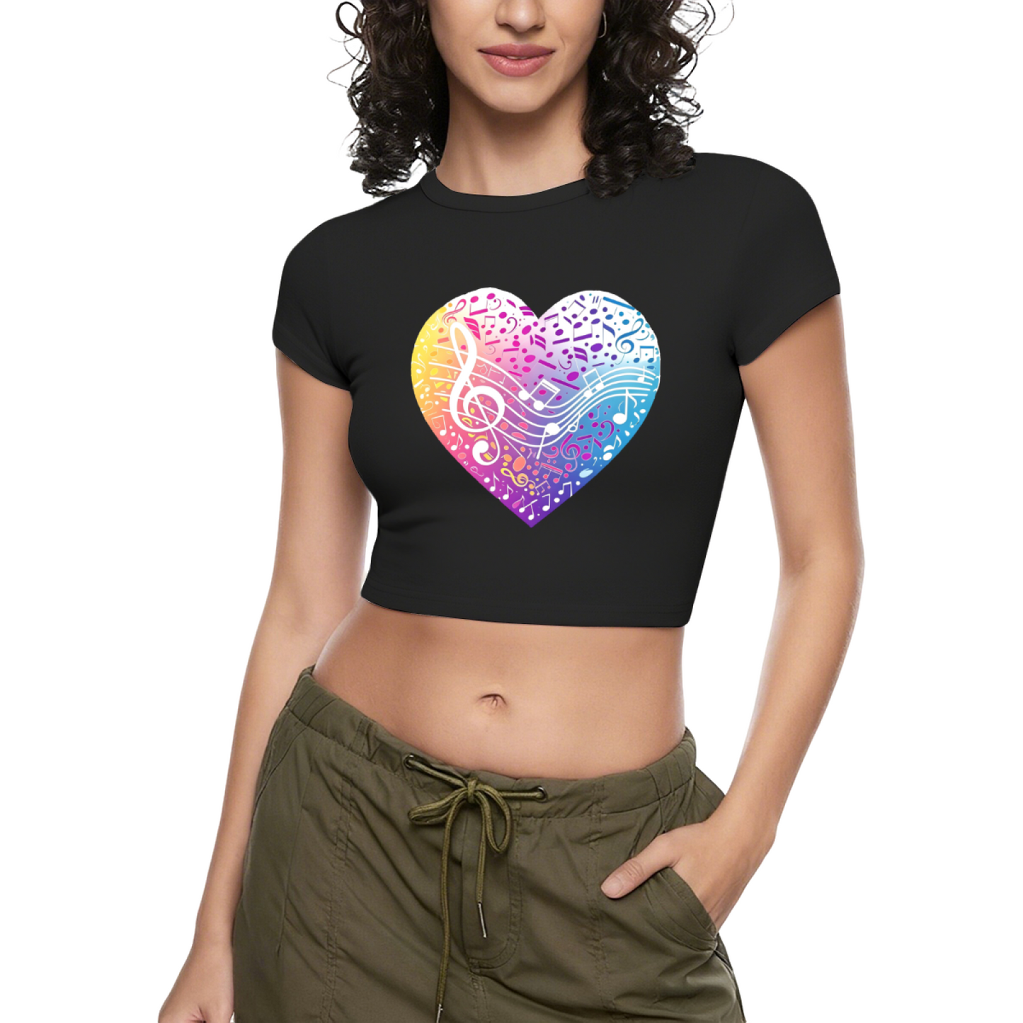 Gothic Tattoos Are Trashy Hot Pink Edgy Statement Crop Top