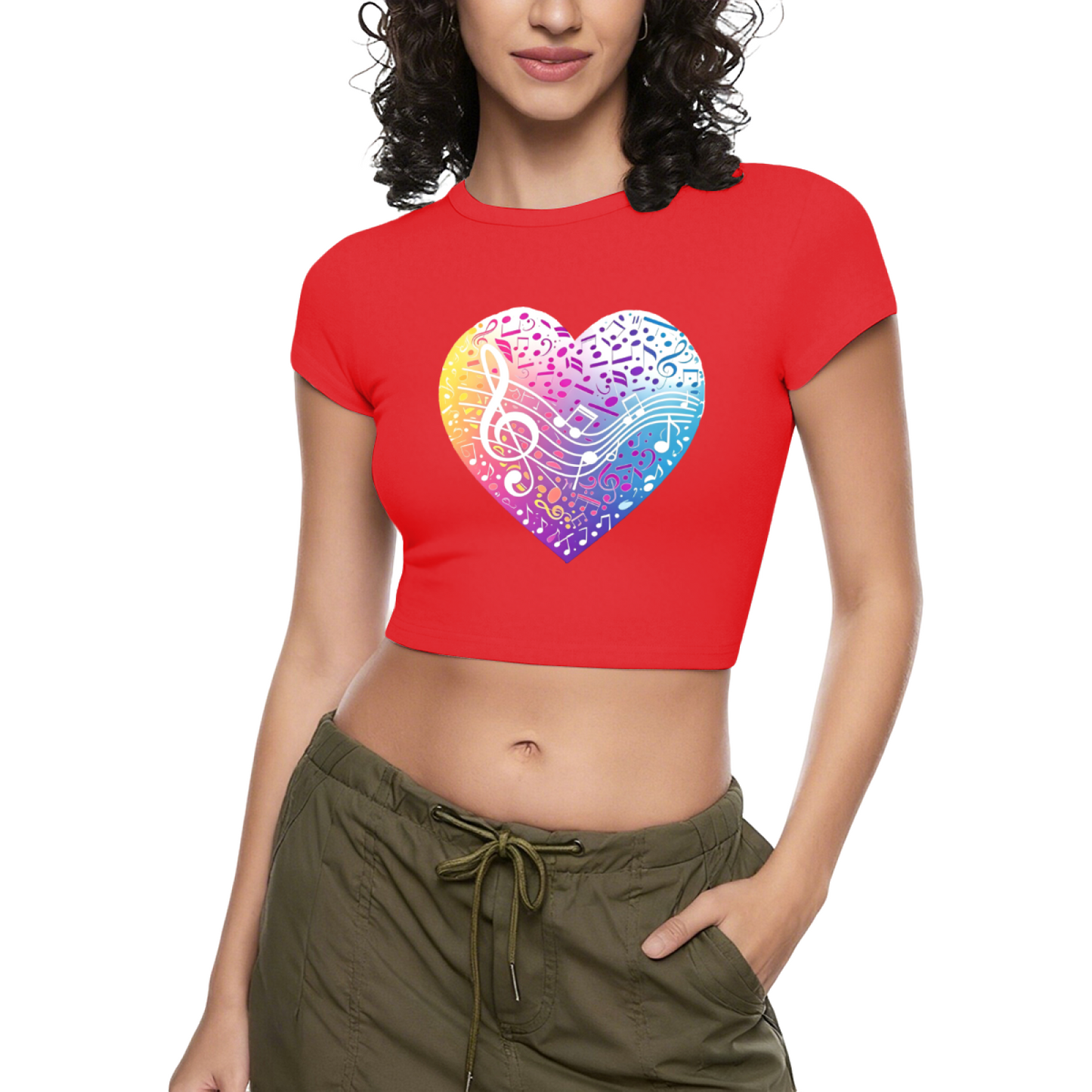 Gothic Tattoos Are Trashy Hot Pink Edgy Statement Crop Top