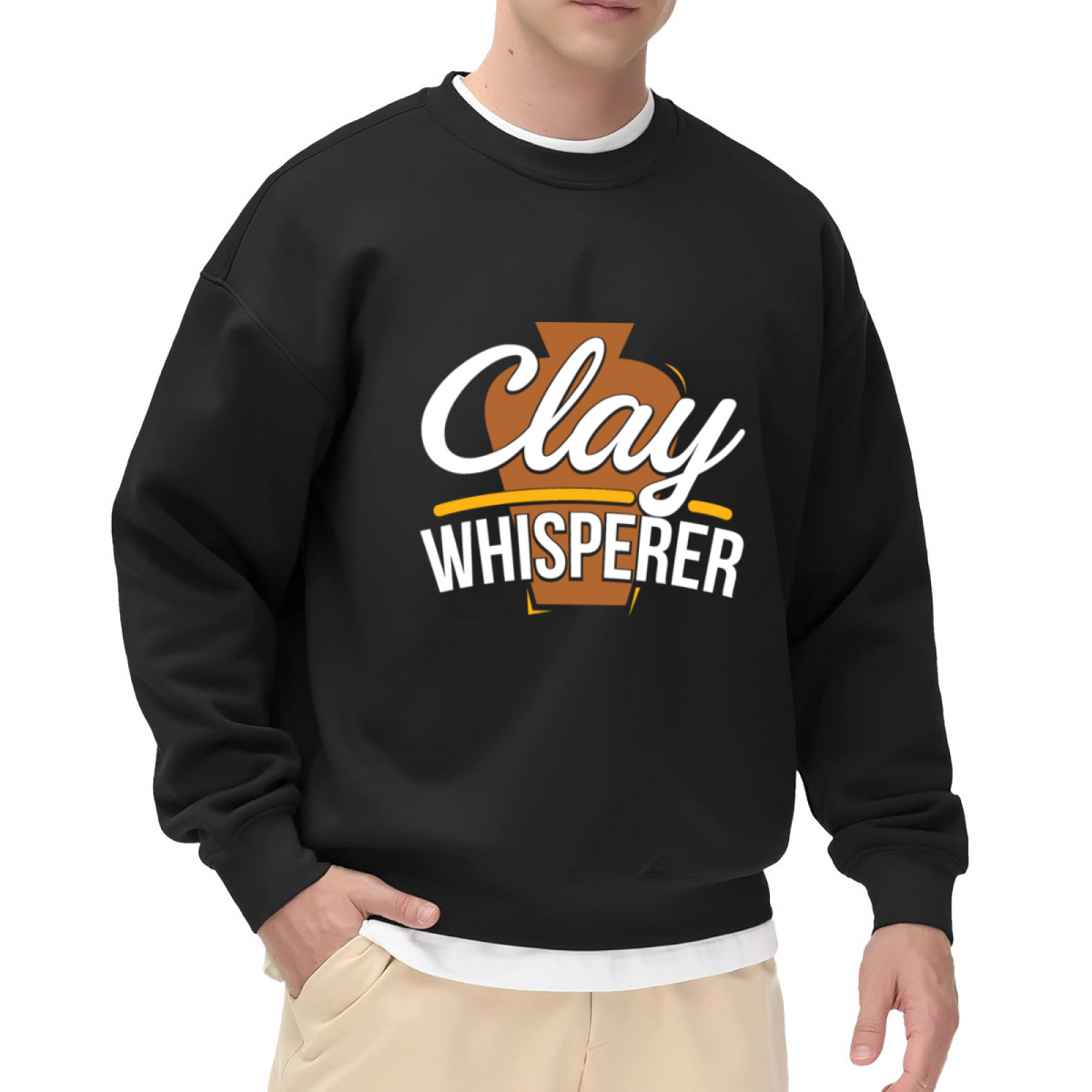 Clay Whisperer Pottery Lover Crewneck Sweatshirt