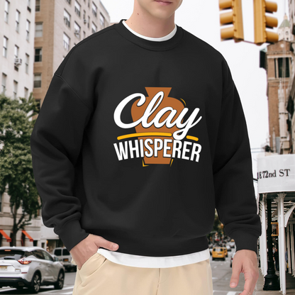 Clay Whisperer Pottery Lover Crewneck Sweatshirt