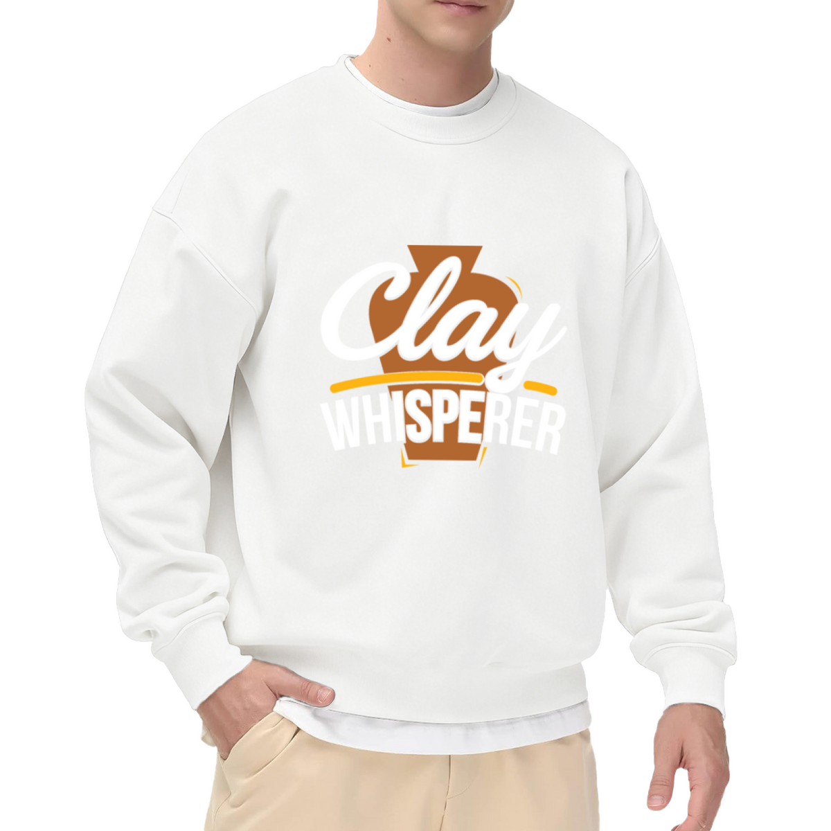 Clay Whisperer Pottery Lover Crewneck Sweatshirt