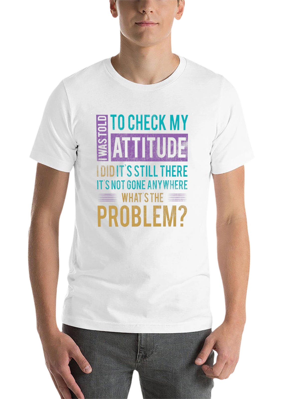 Attitude Check Funny Graphic Tee