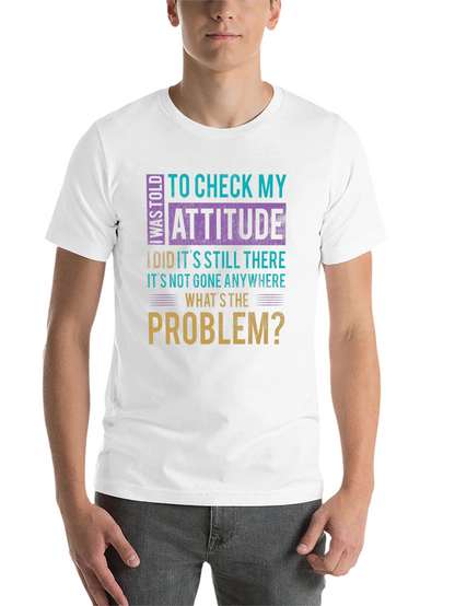Attitude Check Funny Graphic Tee