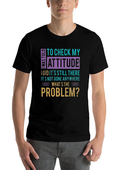 Attitude Check Funny Graphic Tee