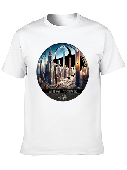NYC Skyline Graphic Tee - Urban Style