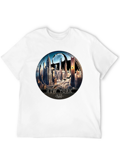NYC Skyline Graphic Tee - Urban Style