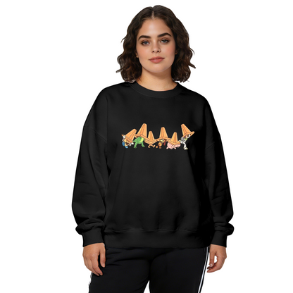 Dance Script With Heart Crewneck Sweatshirt | Dancer Lover Casual Pullover Top