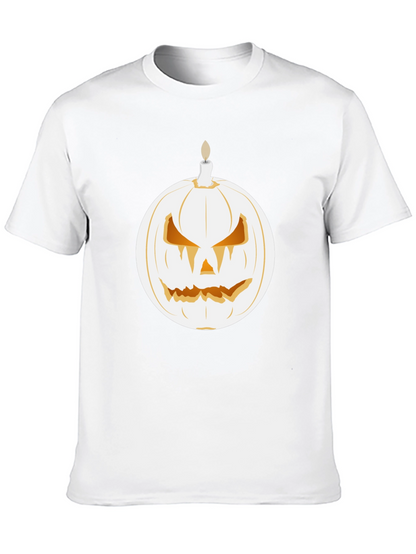 Spooky Pumpkin Candle Graphic Tee - Halloween Shirt