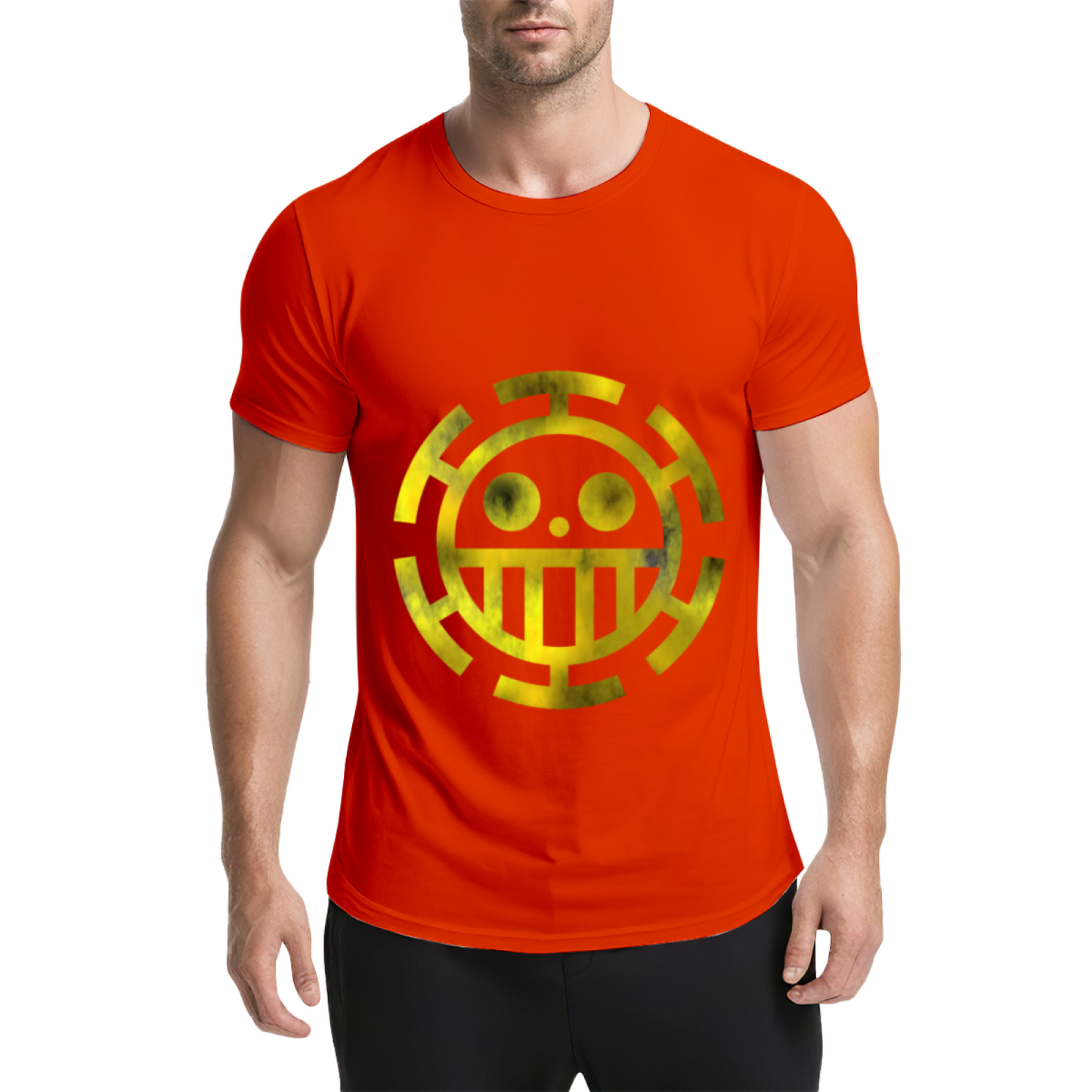 Trafalgar Law Heart Pirates Golden Logo One Piece T-Shirt