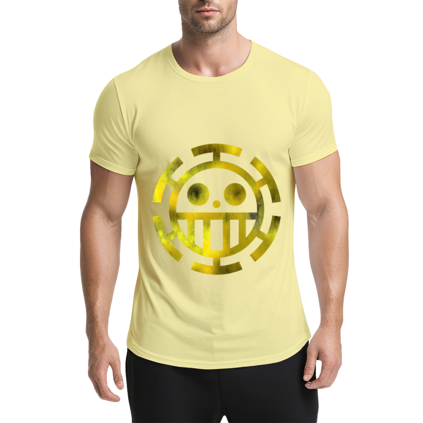Trafalgar Law Heart Pirates Golden Logo One Piece T-Shirt