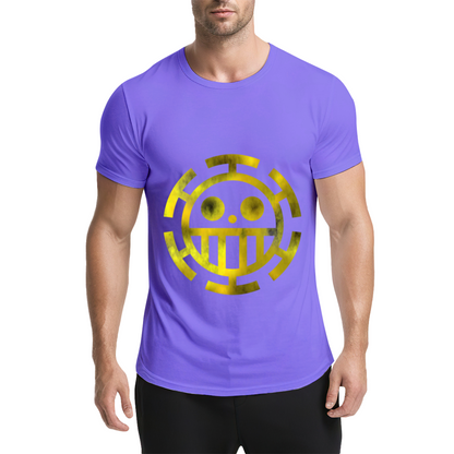 Trafalgar Law Heart Pirates Golden Logo One Piece T-Shirt