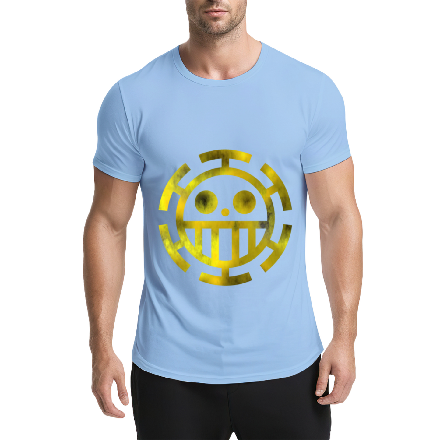 Trafalgar Law Heart Pirates Golden Logo One Piece T-Shirt