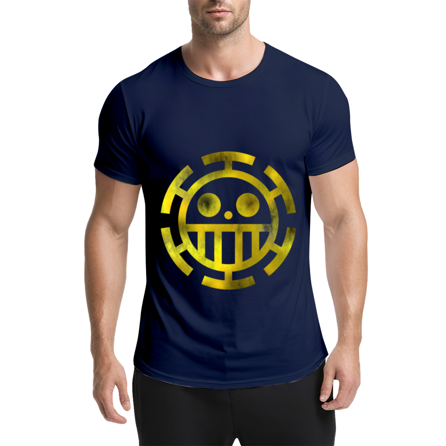 Trafalgar Law Heart Pirates Golden Logo One Piece T-Shirt