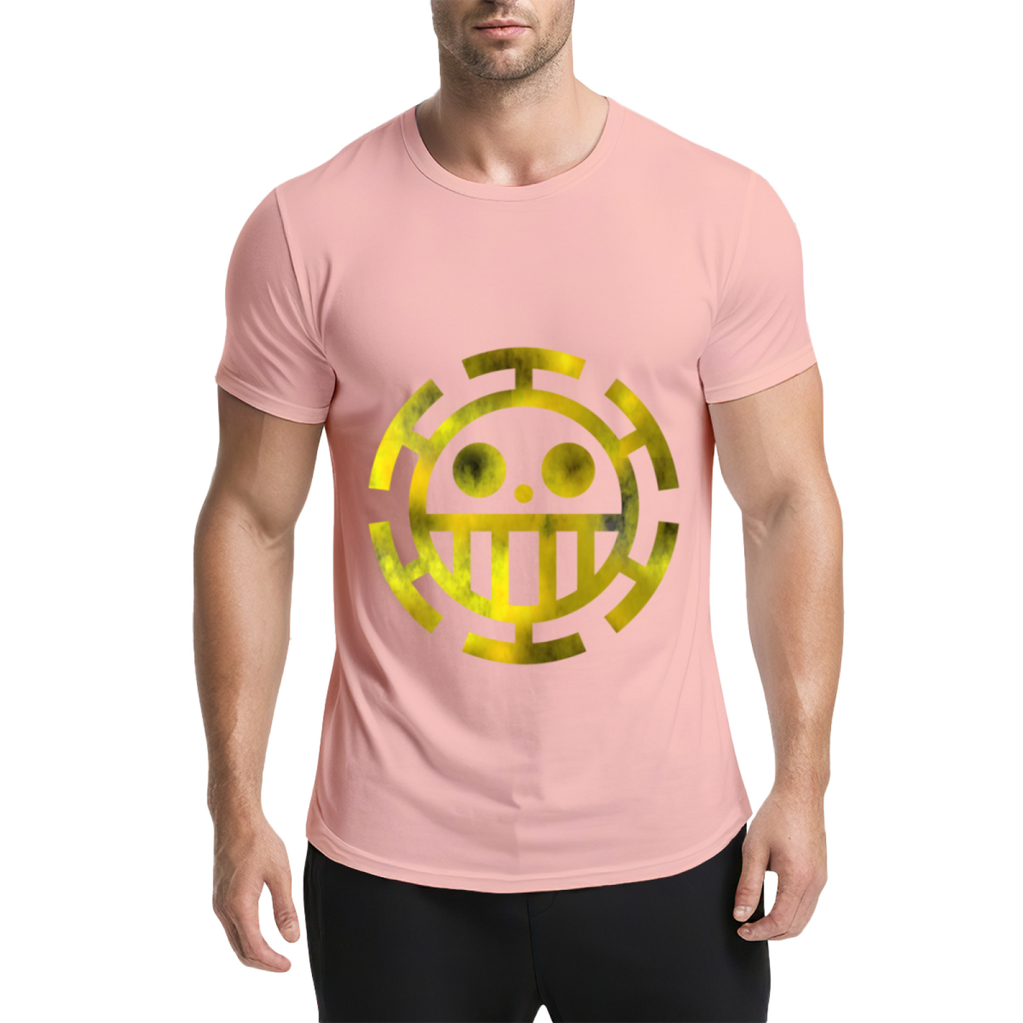 Trafalgar Law Heart Pirates Golden Logo One Piece T-Shirt