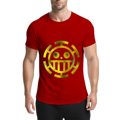 Trafalgar Law Heart Pirates Golden Logo One Piece T-Shirt