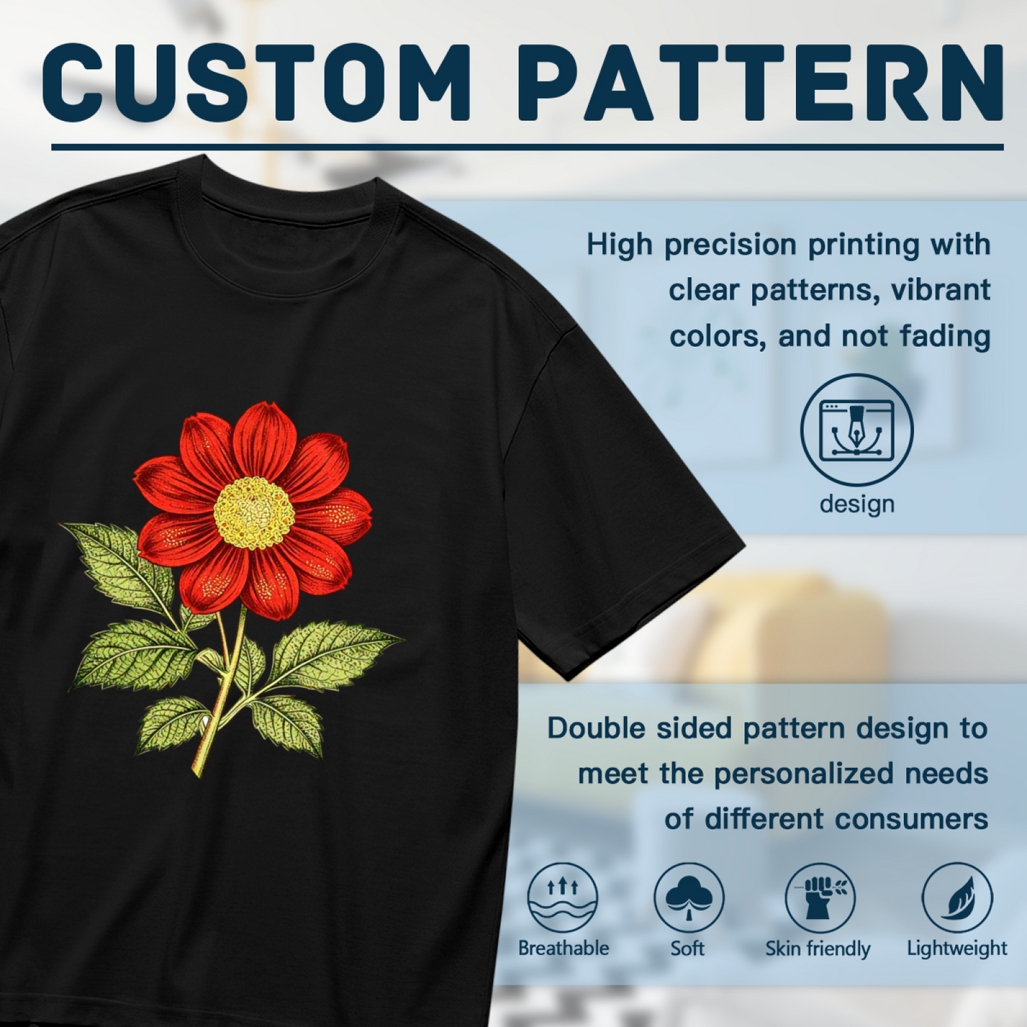Traditional Tattoo Style Hummingbird & Hibiscus Shirt