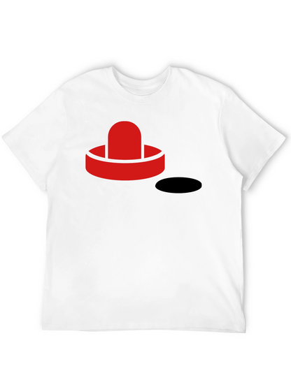 Air Hockey Puck Graphic Tee - Black T-Shirt