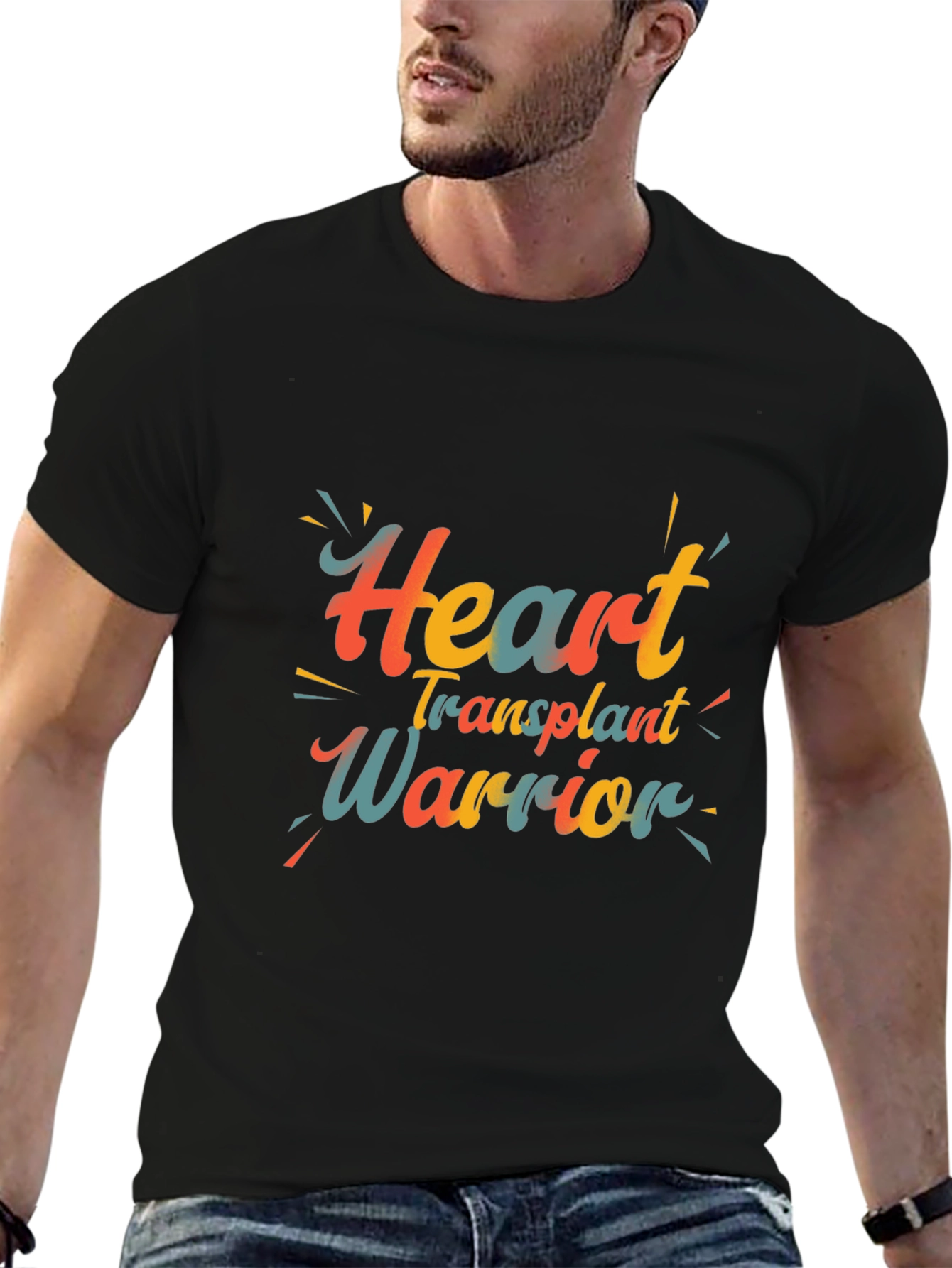Heart Transplant Warrior Graphic Tee - Black