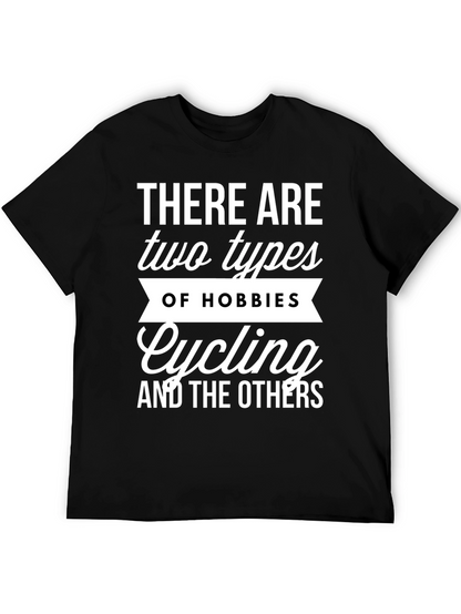 Cycling Hobbies Graphic Tee - Black