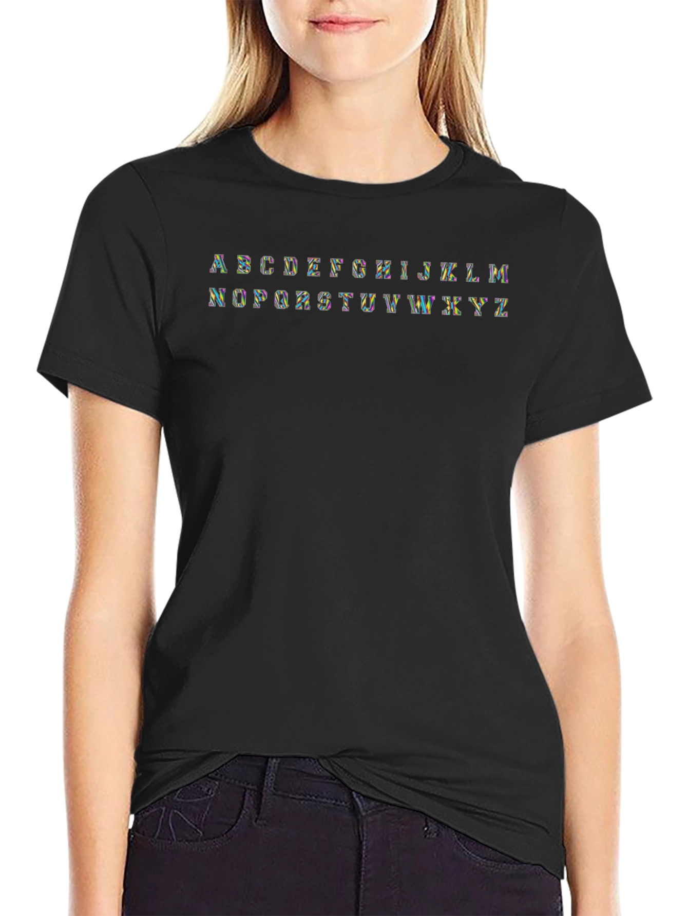 Alphabet Tee - Rainbow Letter Shirt