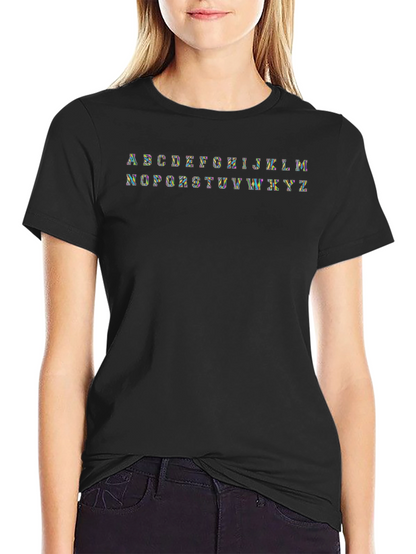 Alphabet Tee - Rainbow Letter Shirt