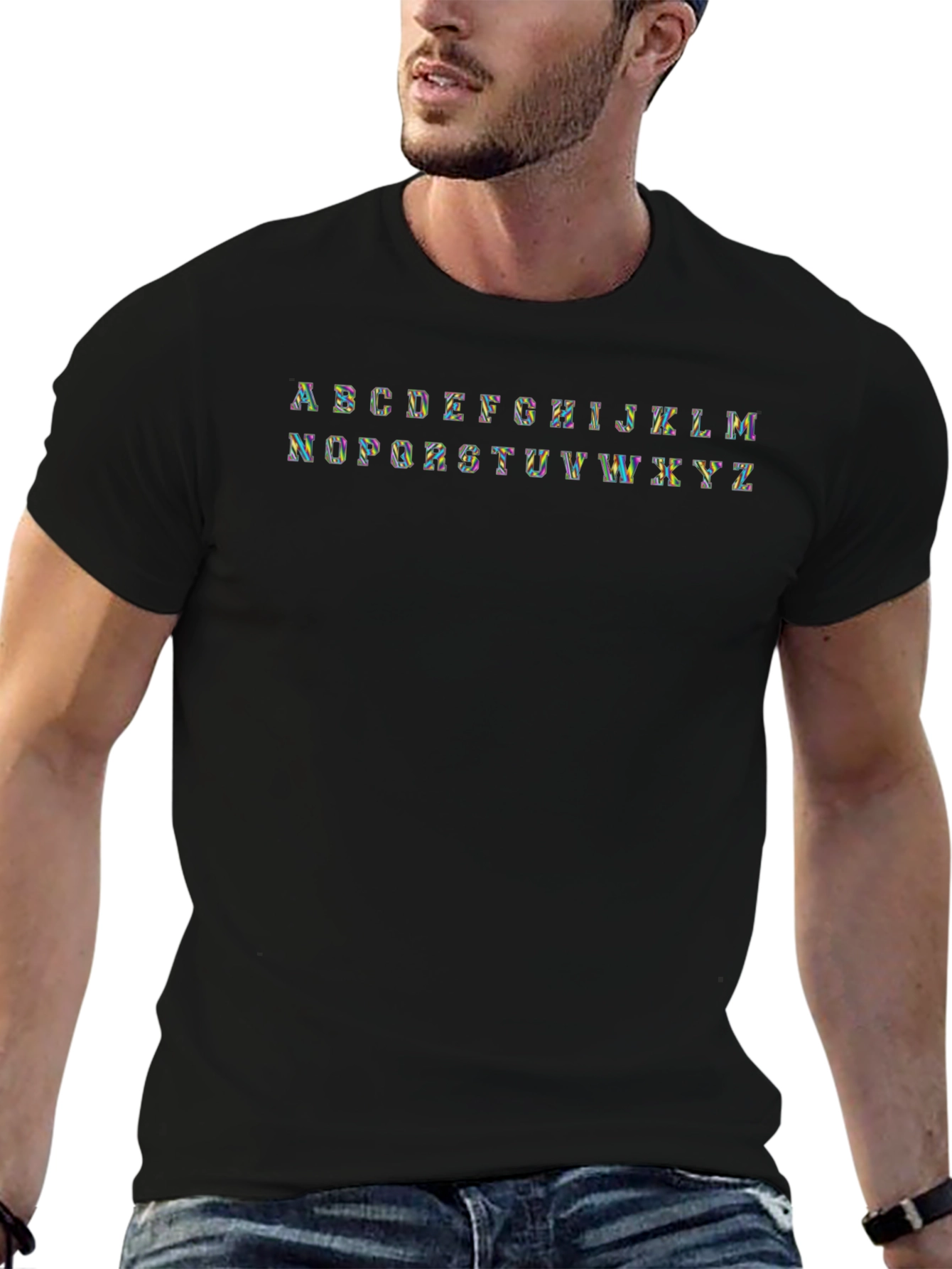 Alphabet Tee - Rainbow Letter Shirt