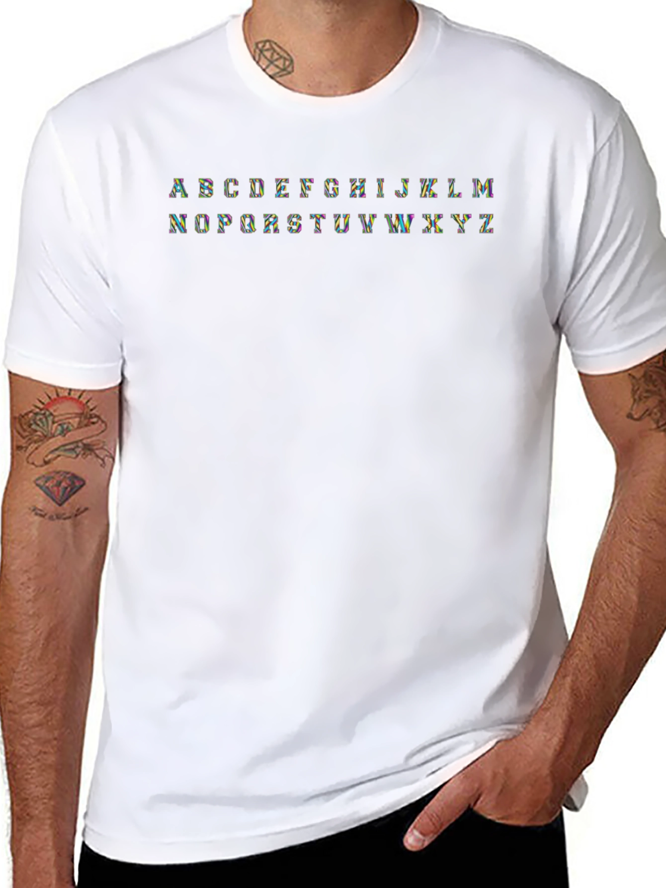 Alphabet Tee - Rainbow Letter Shirt