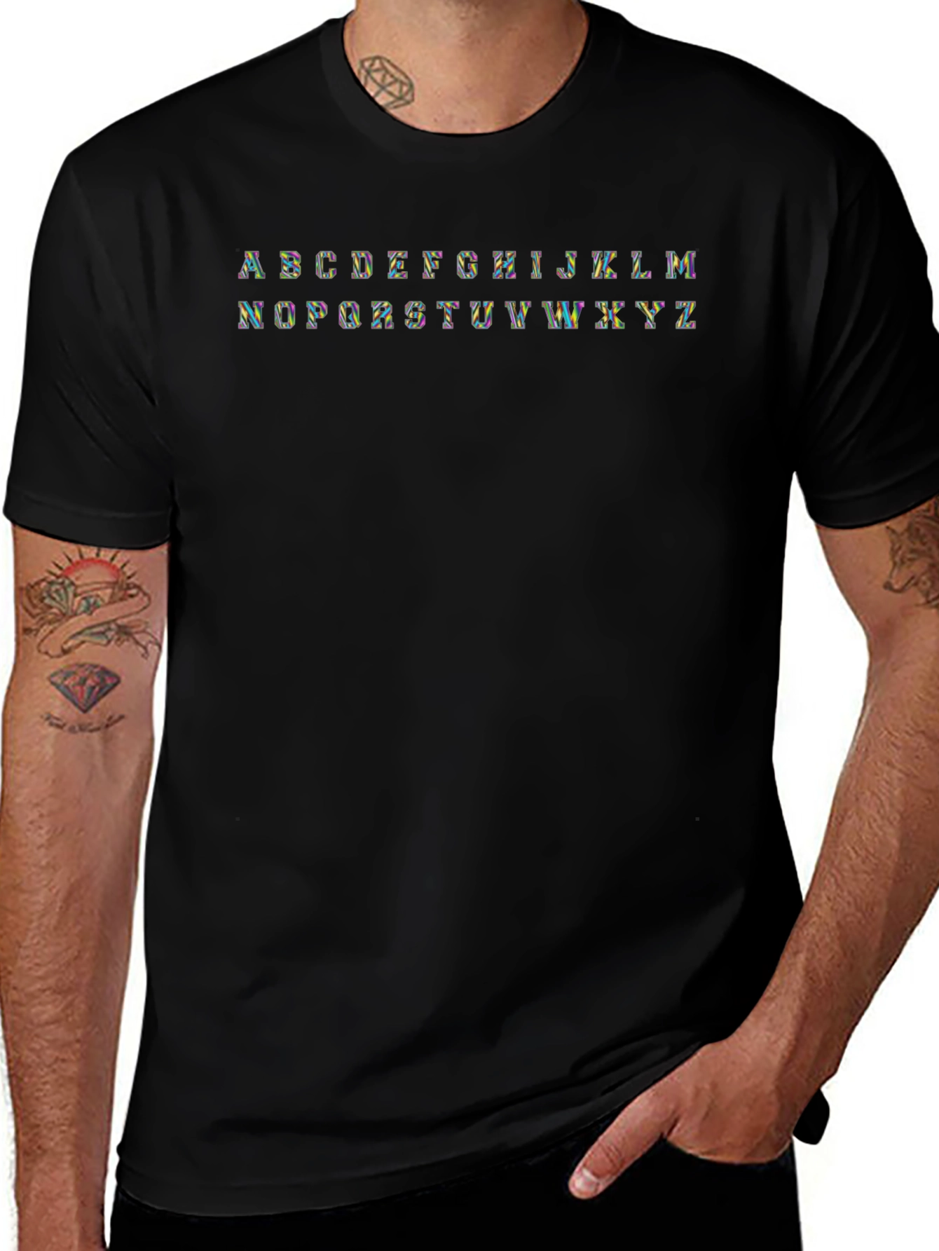 Alphabet Tee - Rainbow Letter Shirt