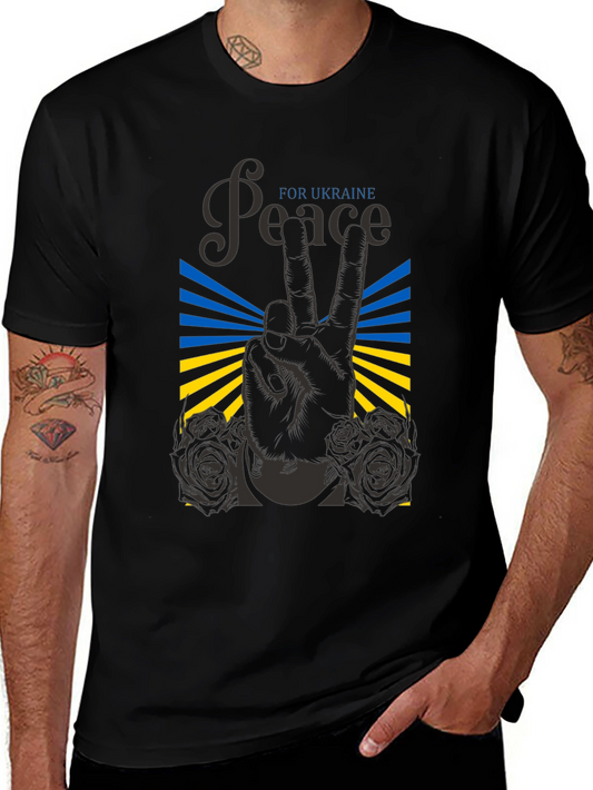 Peace for Ukraine Graphic T-Shirt