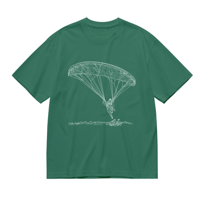 Hand-Drawn Paragliding Outdoor Sports Enthusiast T-Shirt