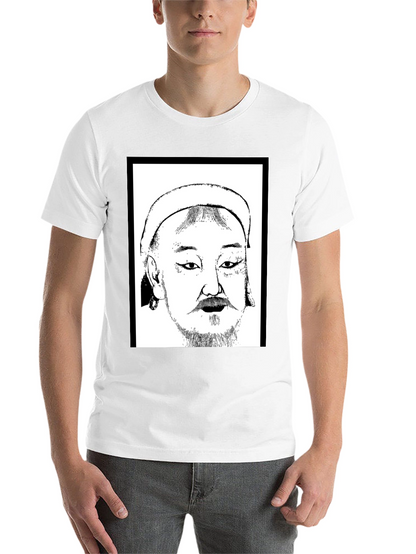 Genghis Khan T-Shirt - Black Cotton Graphic Tee