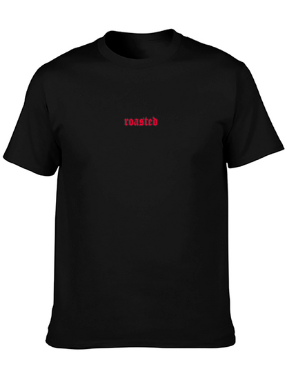 Roasted Graphic Tee - Black Cotton Blend