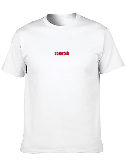 Roasted Graphic Tee - Black Cotton Blend
