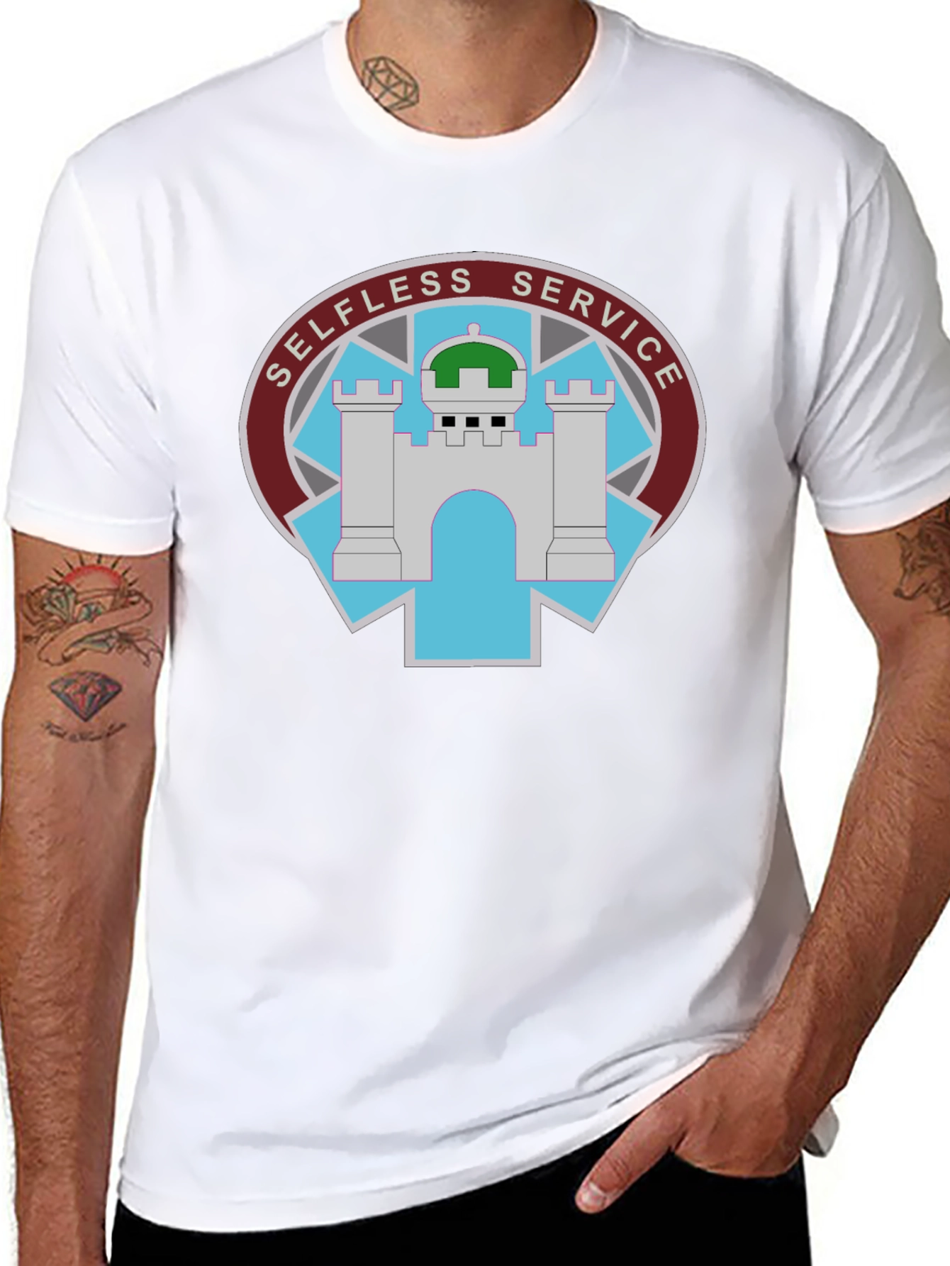 Selfless Service Black T-Shirt