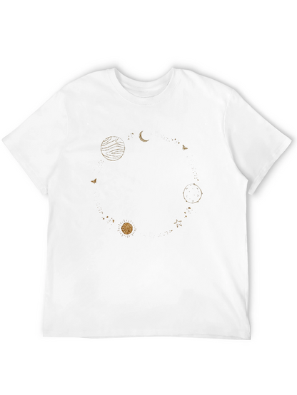 Celestial Orbit Graphic T-Shirt - Black