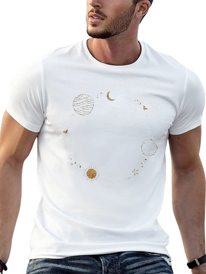 Celestial Orbit Graphic T-Shirt - Black