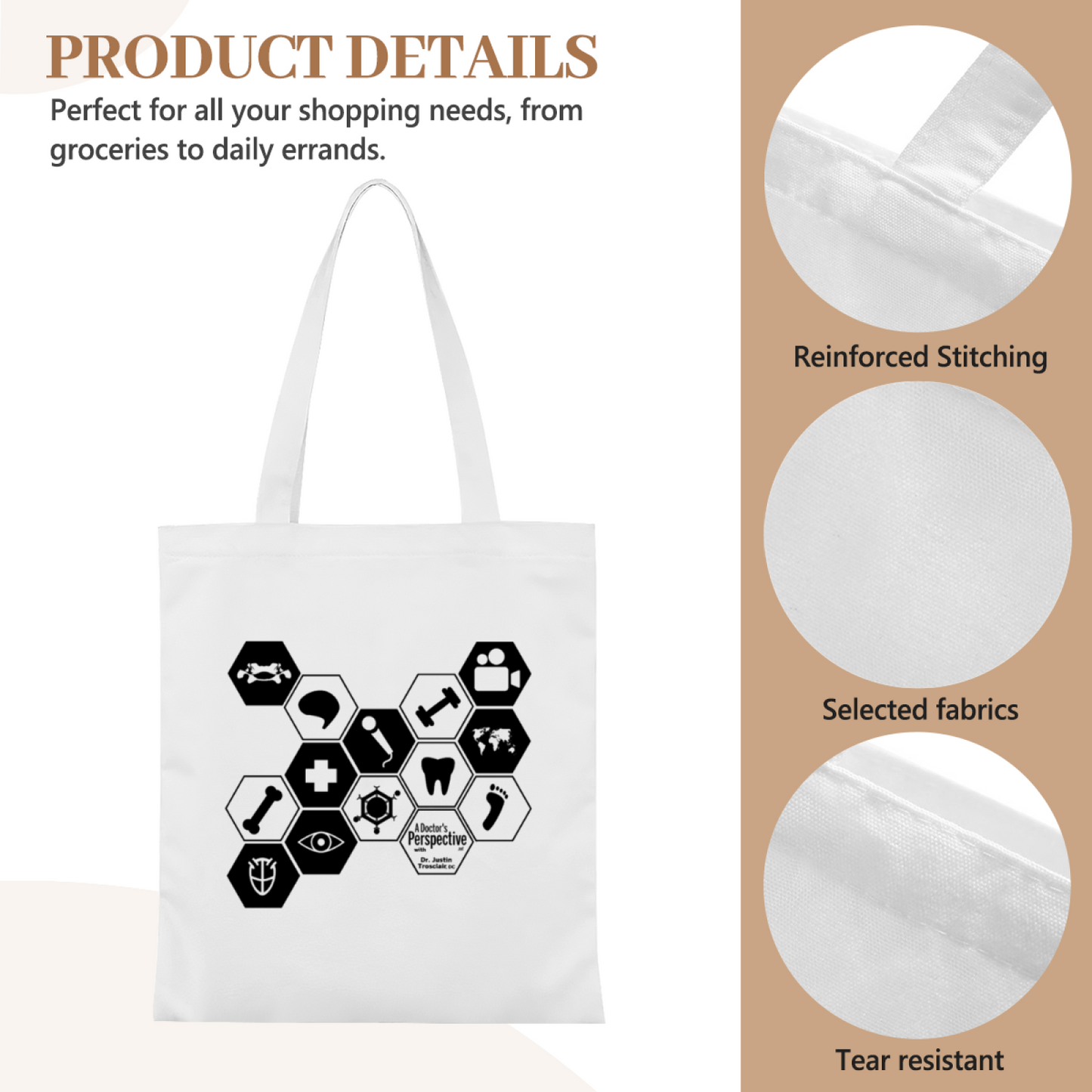 Kids Monster Truck Graphic Canvas Tote | Truck Lover Boys Casual School Bag