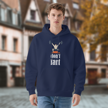 Weightlifting Don¡¯t Fart Funny Gym Mens Hoodie, Comfort Workout Pullover