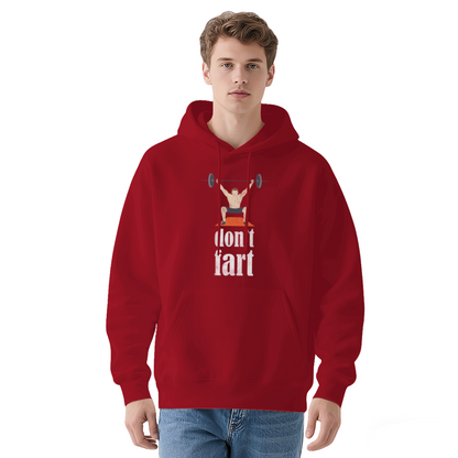 Weightlifting Don¡¯t Fart Funny Gym Mens Hoodie, Comfort Workout Pullover