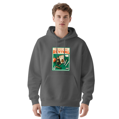 Retro Vintage Poster Art Dark Gray Hoodie