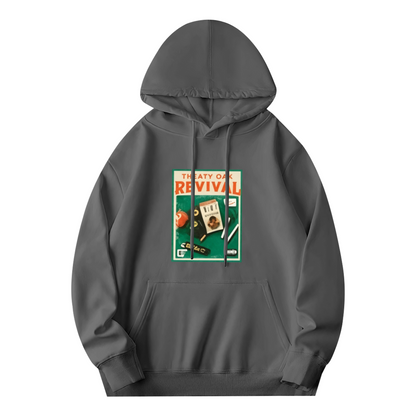 Retro Vintage Poster Art Dark Gray Hoodie