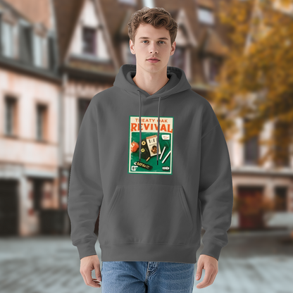 Retro Vintage Poster Art Dark Gray Hoodie