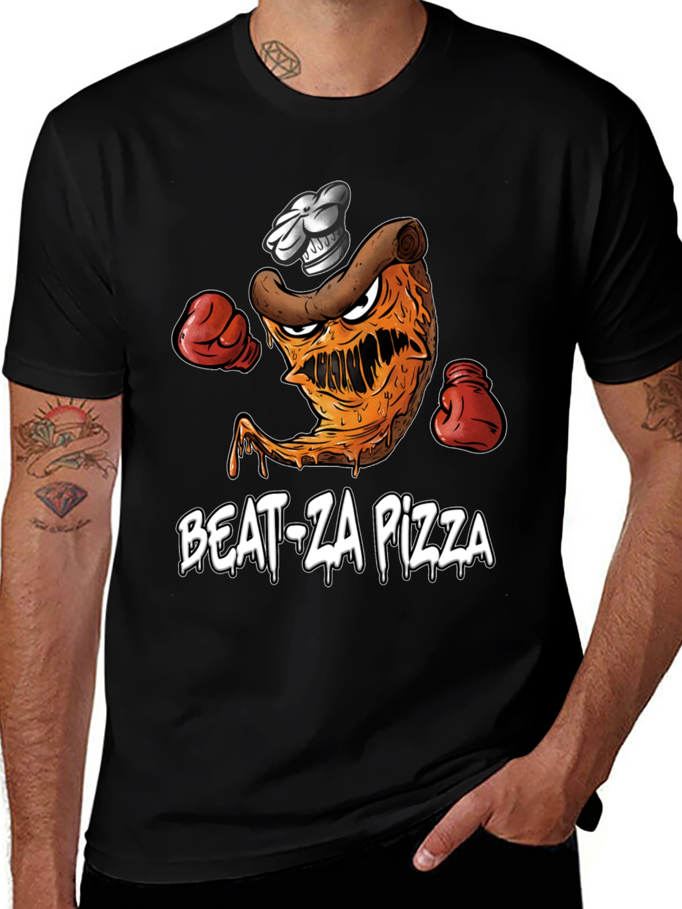 Beat-Za Pizza Graphic T-Shirt