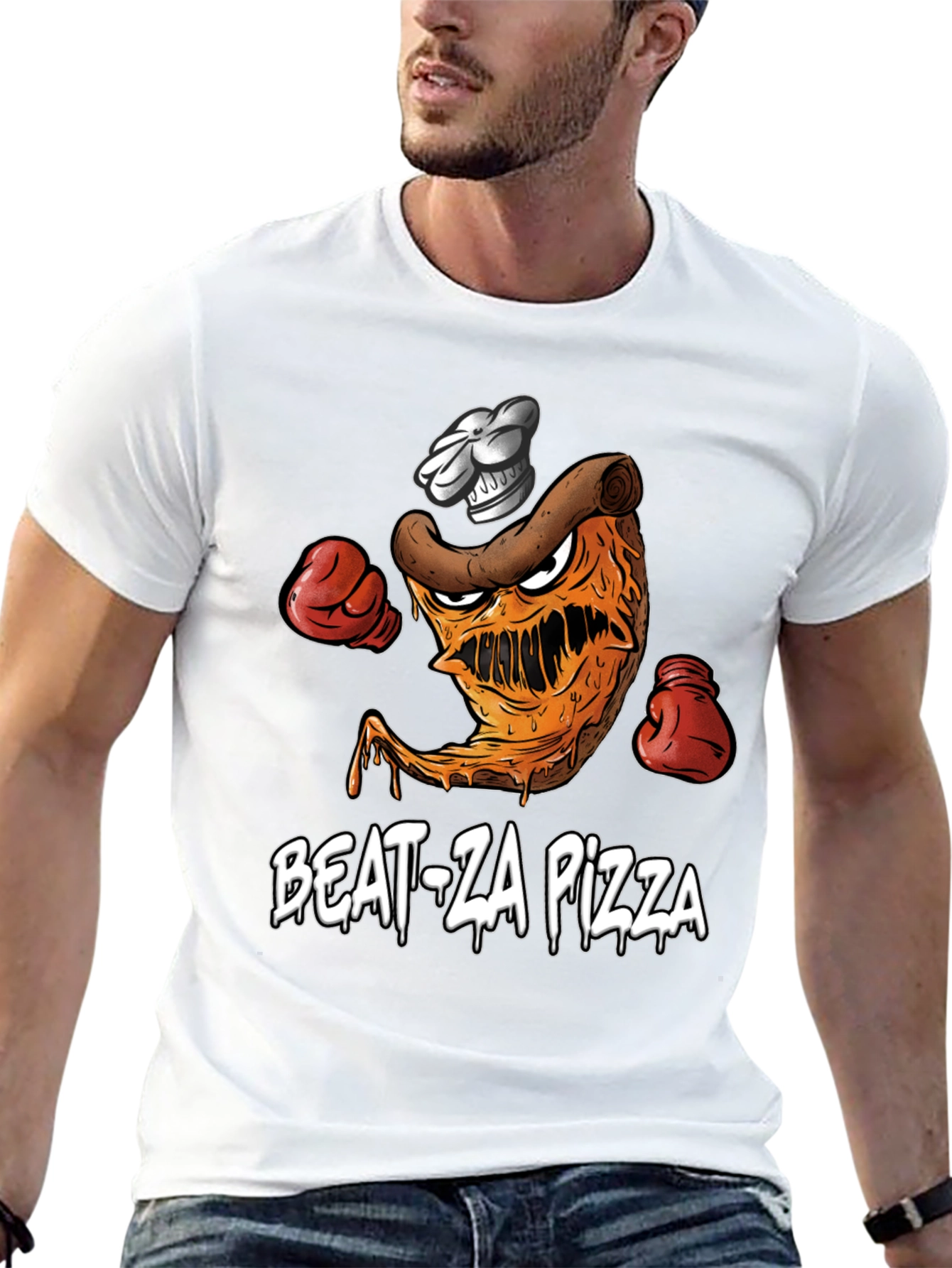 Beat-Za Pizza Graphic T-Shirt