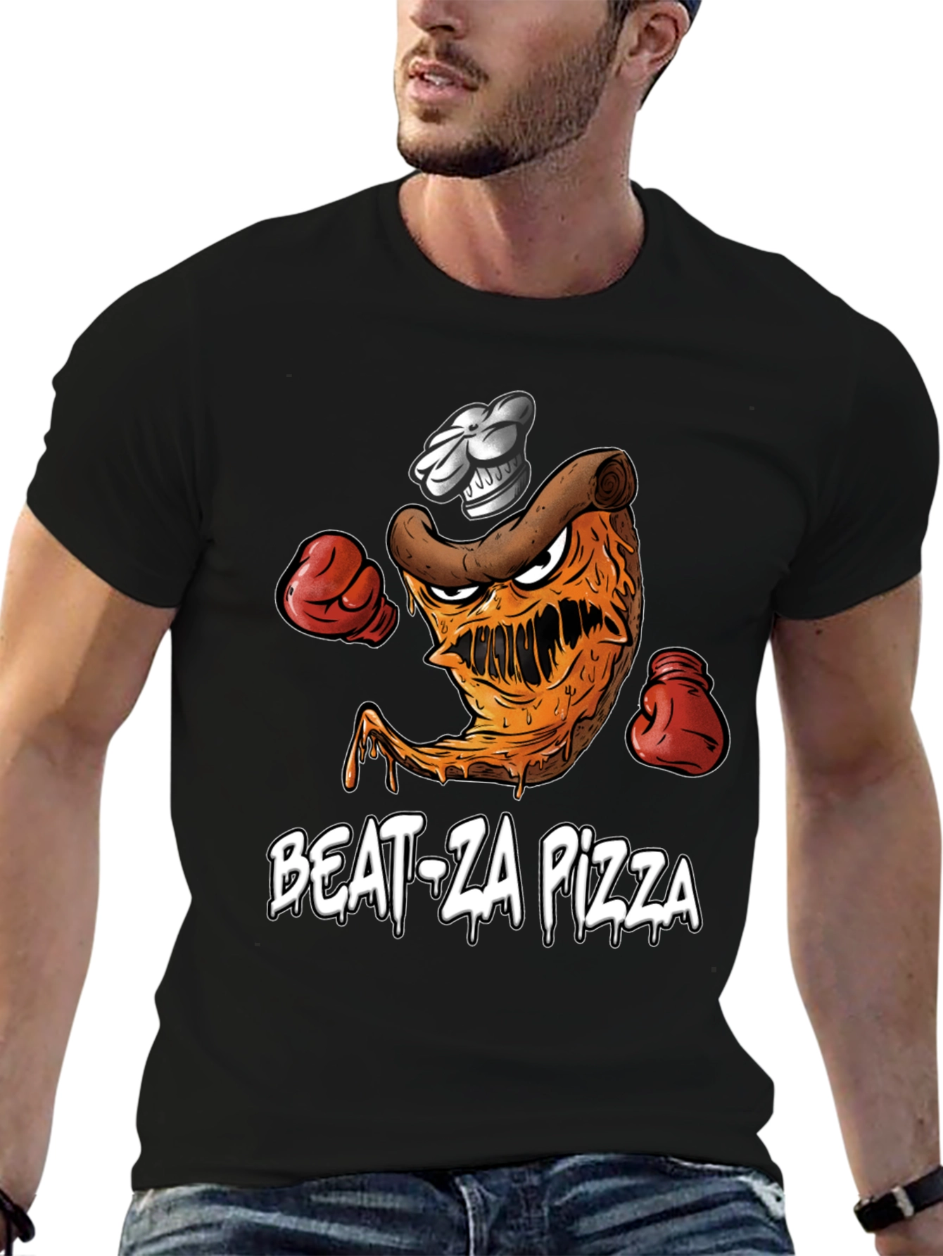 Beat-Za Pizza Graphic T-Shirt