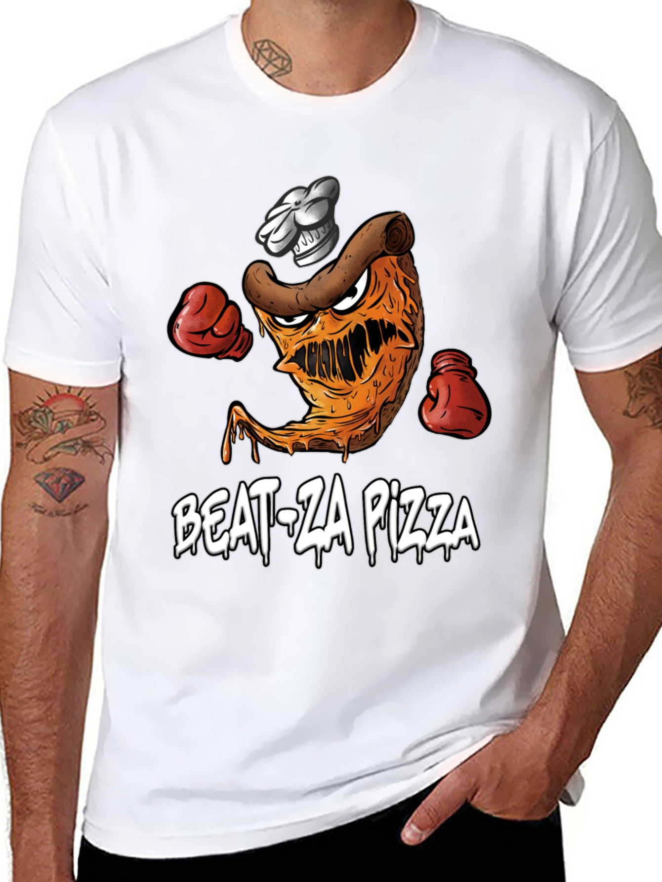 Beat-Za Pizza Graphic T-Shirt