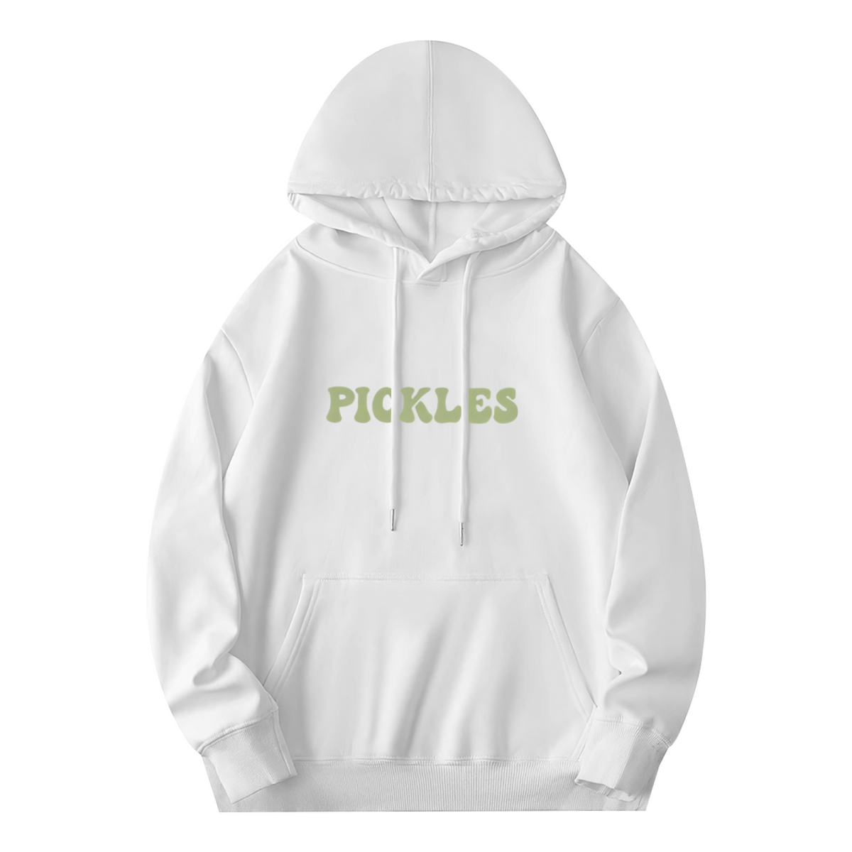 Retro Groovy Pickles Text Casual Hoodie